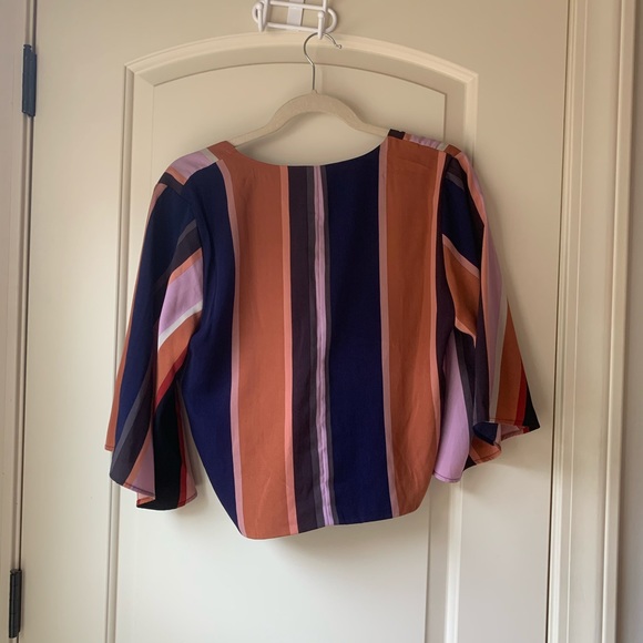 Retro Front Tie Boutique Blouse - Picture 2 of 2